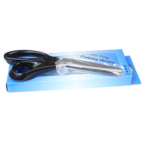 Hui Tong Pinking Shears for Fabric,Fabric Scissors,Wavy 18mmï¼ˆColor of The Accessories Might Differï¼‰