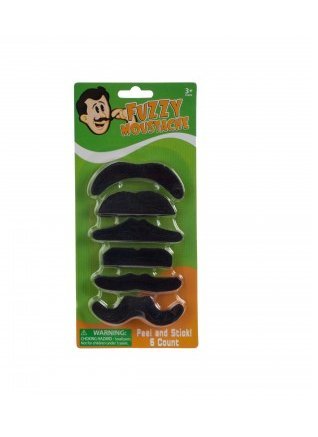 Halloween Costume Facial Hair Accessories Beard, Handlebar Mustache, Fuzzy Moustache Set and Sideburns Mutton Chops - Image 5