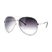 Womens Retro Luxury Fashion Pilot Sunglasses Black Silver