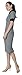 Marycrafts Women's Contrast Short Sleeve Collar Midi Dress Work Office