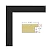 FrameStarr 24x36 Black Poster Frame, Pre-Assembled Black Poster Frame 24 x 36, Solid Composite Wood Frame for Wall Mounting