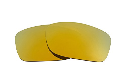 New SEEK Replacement Lenses Oakley FIVES SQUARED - Polarized Gold Mirror