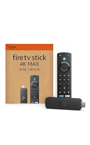 Amazon Fire TV Stick 4K Max (neueste generation), unterstützt Streaming über Wi-Fi 6E, Ambient-TV, finde Serien schneller mit Alexa+