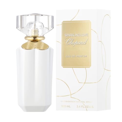 Chopard Sparkling Love 100 ml – Eau de Parfum da Donna – Fragranza Fruttata Floreale – Note Esuberanti di Mandarino, Gelsomino, Ylang-Ylang e Legno di Cedro – Flacone in Vetro Bianco