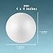 Juvale Foam Balls, Arts and Crafts Supplies (4 in, 4 Pack)