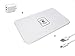 Wireless Charger, Qi Wireless Charging Pad Station Mat, Fast 10W for Samsung Galaxy S8 S7 S6 Edge, Note 5 8, iPhone 8, 8 Plus, iPhone X, Nexus, HTC, Nokia, LG G6-2A AC Adapter Charger INCLUDED (White)