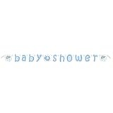 5.24ft Blue Elephant Boy Baby Shower Banner