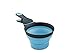 Dexas Popware for Pets Collapsible KlipScoop, 1/2 Capacity, Gray/Blue