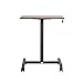 Seville Classics AIRLIFT Pneumatic Laptop Computer Mobile Desk Cart for Home School or Office with Wheels Height-Adjustable from 29.3