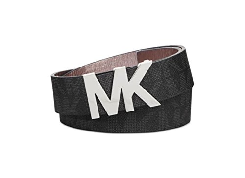 Michael Michael Kors Signature Belt With Mk Logo Plaque S