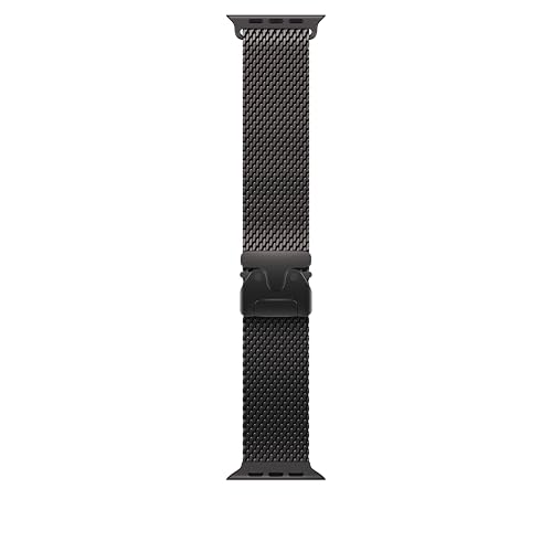 Apple Watch Band - Milanese Loop - 49mm - Black - Large