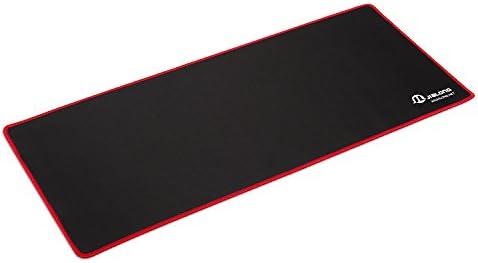 Eligoo Gaming Mouse Pad 700x300mm Dimension Desk Keyboard Mat with Stitched Edges Non Slip Rubber Base Mouse Mat Funny for Laptop PC Computer (Red Side)