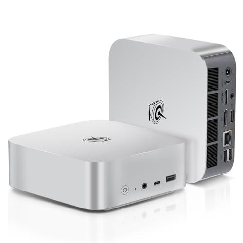 Beelink SER8 Gaming Mini PC, AMD Ryzen 7 8745HS Mini Computers (8C/16T, up to 4.9GHz), 32GB DDR5 1TB PCIe4.0 SSD, 4K@120Hz Triple Display/USB4/WiFi6/2.5G LAN/MSC 2.0 Cooling