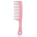 xnicx 3pcs Wide Tooth Detangling Comb Set - Curly, Wet, Thick Hair Brush - Macaron Pink