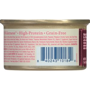 BLUE BUFFALO WILDERNESS HIGH PROTEIN GRAIN FREE, NATURAL KITTEN PATE WET CAT FOOD, SALMON 3-OZ CANS (PACK OF 1)