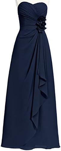 MittyDresses Women's Elegant A-Line Sweetheart Eveing Dresses Long Prom Dresses US2-26w Size 26W US Navy Blue