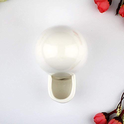 Wpmlady Drinking Water Feeder Ceramics Slient Bottle Waterer Automatic Small Pets for Bird Guinea Pig Hamster Hedgehog Chinchilla Ferret, White, 8Oz