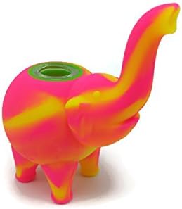 Exceed Excellence 4.5" Silicone Bubble Set With Elephant Design With Water Function-By Selected Supplier Amazon Store (yellow+pink)
