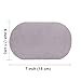 Beaulegan Repair Patches - 4 PCS Elbow Knee Iron-on Velvet Patches, Gray