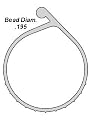 OHD Replacement Weatherseal P-Bulb Bottom Weather Seal Fits Overhead Door Models