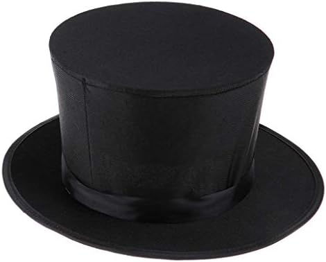 Sombrero de mago negro y púrpura con varita, sombrero mágico, sombrero de copa de compañía Sombrero de mago negro y púrpura con varita, sombrero mágico, sombrero de copa de compañía