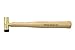 Grace USA 4 Ounce Brass Hammer with Delrin Tip, Gunsmith Tools & Accessories, Gun Care, Woodworking, Machinist, Mechanic, Made in USA, (GRBH4DT)