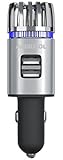 Car Air Purifier,Acekool Car Air Freshener with Dual USB Charging Ports,Ionic Air Purifier Remove Dust,Cigarette Smoke,Bacteria and Bad Odors - Ideal for Auto or RV