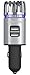 Acekool Car Air Purifier, Car Air Freshener with Dual USB Charging Ports,Ionic Air Purifier Remove Dust,Cigarette Smoke,Bacteria and Bad Odors - Ideal for Auto or RV