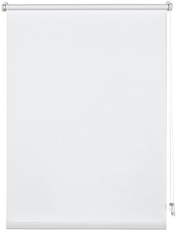 Deco CompanyRoller Blind to be clamped or glued on, Daylight blind, Opaque, All assembly parts included, Single Clamp, White, 50 x 150 cm (WxH)