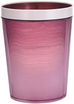 SONGDP Trash cans Household Trash Can Storage Bin Crushed Waste Paper Basket Creative Garbage Collector Cylindrical 5L Home Garbage bins (color : PURPLE)