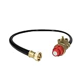 Gas ONE 50411 Propane Adapter Replacement Hose for Gas One Dual Fuel Stoves GS-2000, GS-2300P, GS-3400P, GS-3900P, GS-800P (QTY1)