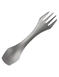 SUMERSHA titanio Spork 3 en 1 cuchara tenedor cuch