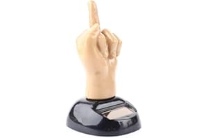 Juroicessry 1 Pc Car Dashboard Solar Powered Mid Finger Shaking Toy Dancing Figure Toy Decorative Toy Figures Playsets