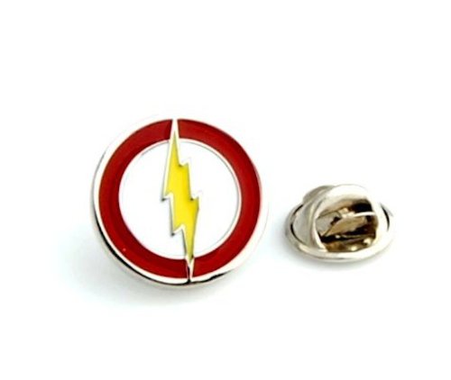 Flash Superhero Lapel Pin Tack Tie