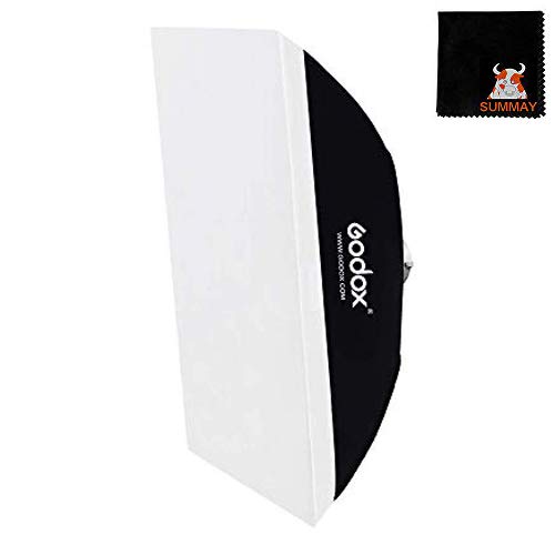 Godox 80x120cm Rectangular Softbox Bowens Mount for Studio Monolight Flash Portrait Photography