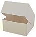 SCT White Window Bakery Boxes with Attached Flip Top, 4-Corner Beers Design, 6 x 6 x 3, White, Paper, 200/Carton