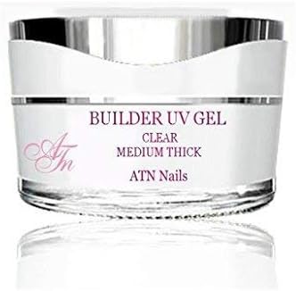 ATNails Nail Builder UV Gel - crystal,clear MEDIUM THICK NEW 5ml