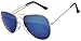 OWL Aviator Sunglasses Vintage Gold Metal Frame Assorted Mirror Lenses (4 PACK)