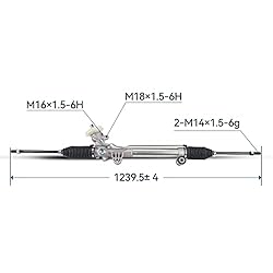 MARSFLUX Power Steering Rack and Pinion Assembly