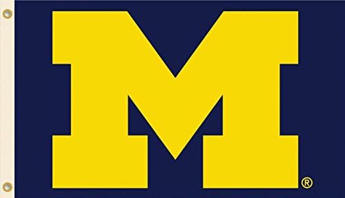 NCAA Michigan Wolverines Flag with Grommets 60 x 36in