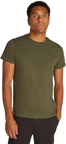 Tommy Jeans Tjm Xslim Jersey Tee Dm0dm04411, Maglietta a Maniche Corte Uomo, Verde (Fatigue Green), XXS