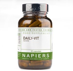Napiers Daily-VIT Iron Free Multivitamin Without Iron for Men and Women - 30 Capsules