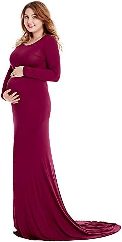 Maternity Dress Sexy Off Shoulder Flare Sleeves Pregnant Maxi Photography Dresses