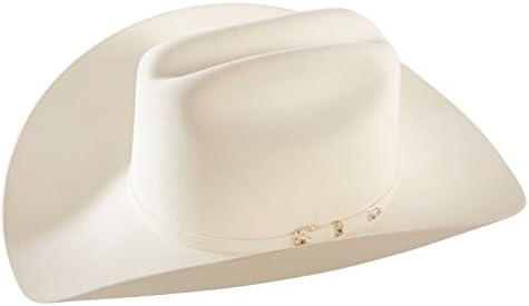 Larry Mahan Men's 30X Magno White Fur Cowboy Hat 7 1/4
