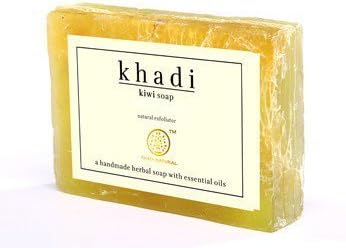 Herbal Kiwi Soap With Loofah (100 gm) - by Khadi Organic Natural