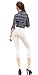 LinvMe Women's Sexy See Through Cropped Leggings Tight Pants