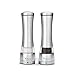 Vistella Manual Salt and Pepper Grinder Mill Set - Adjustable Coarseness - Acrylic Spice Container and Stainless Steel Body
