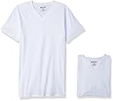 Kenneth Cole REACTION Men's V Neck Tee Set, White Combo, Medium