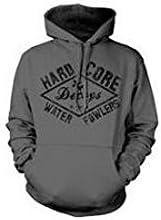 Hard Core HCM2004.098.L Men Waterfowlers Hoodie Large, Heather Charcoal
