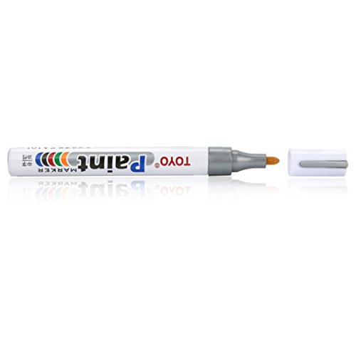 Highlighter Pen,Fullfun Permanent Waterproof Car Tyre Tire Metal Paint Marking Pen (silver)
